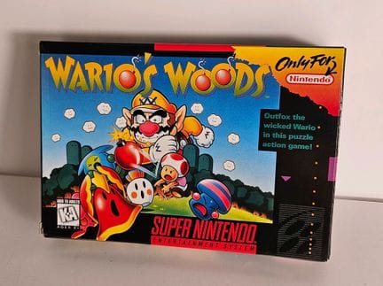 NINTENDO - SUPER NES. Jeu : Wario's Woods. Complet