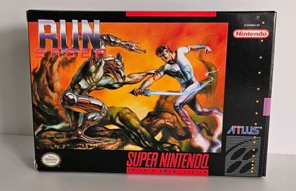 NINTENDO - SUPER NES. Jeu : Run Saber. Complet ave