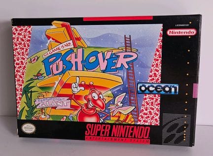 NINTENDO - SUPER NES. Jeu : Push-Over. Complet ave