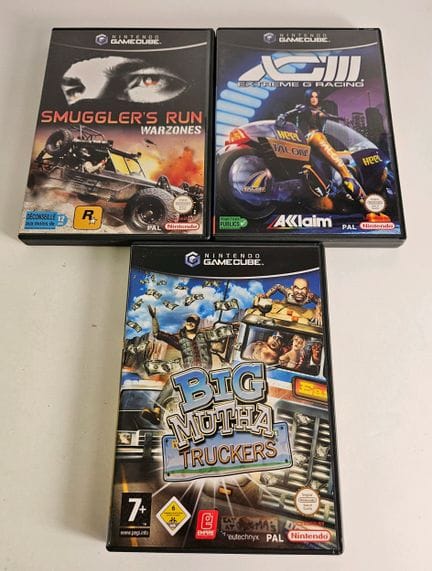 NINTENDO - GAMECUBE. Lot de 3 jeux : Big Mutha Tru