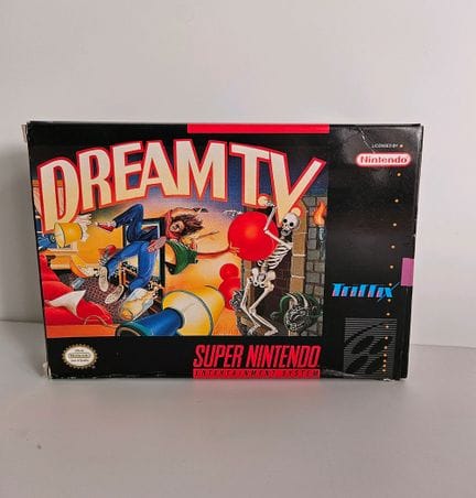 NINTENDO - SUPER NES. Jeu : Dream T.V. Complet ave