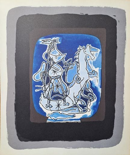Georges Braque (da) (1882-1963)
Hélios V, blu su s