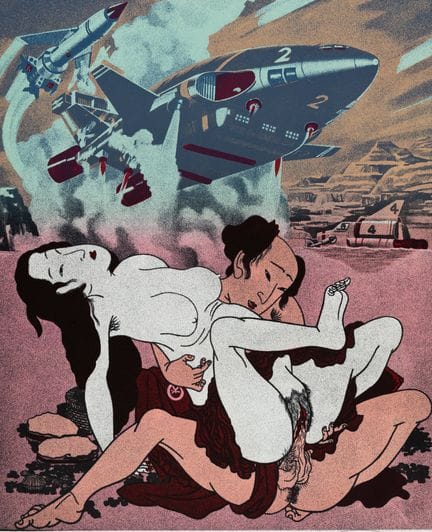 埃罗
古德蒙杜尔·古德蒙德松，艺名埃罗（1932）
春画与导弹

原版彩色石版画
铅笔签名
限量10