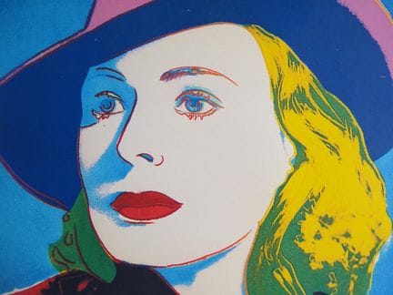 Andy Warhol (après) 
Portrait d'Ingrid Bergman, 19