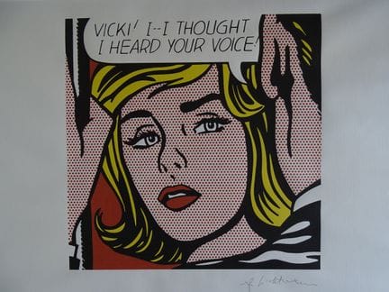 Roy Lichtenstein (d'après)
Fille 1987

Lithographi