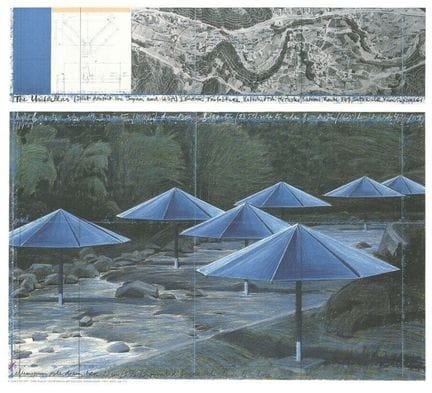 Christo (da)
Blue Umbrella

Stampa su carta spessa