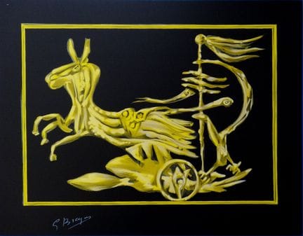 Georges Braque
Georges BRAQUE
Le char solaire

Lit
