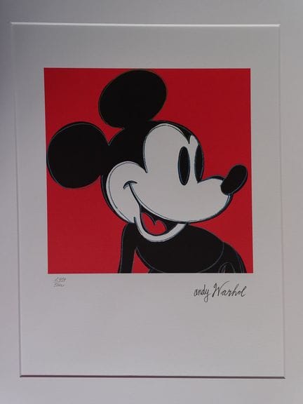 Andy Warhol (d'après)
Mickey Mouse

Granolithograp