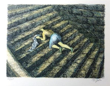 Roland Topor
La scala, 1973
  
  Litografia origin