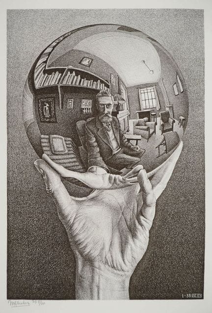 Maurits Cornelis Escher (1898–1972)
Hand mit refle