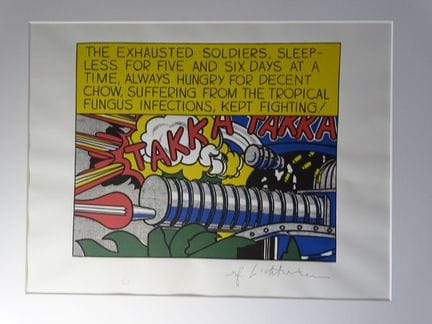 Roy Lichtenstein (d'après)
Takk Takkk 1987

Lithog