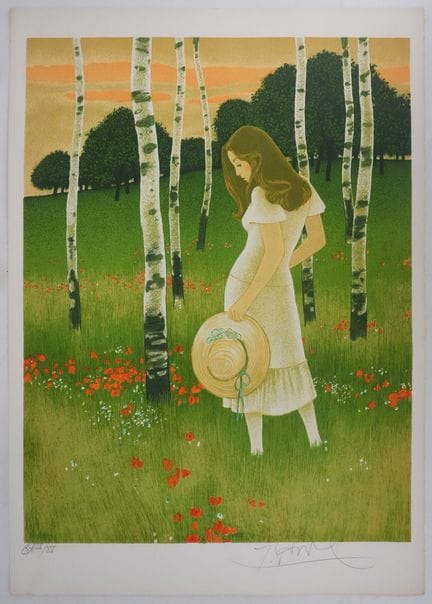 Yves GANNE (1931–2019)
Frau mit Hut

Original-Lith