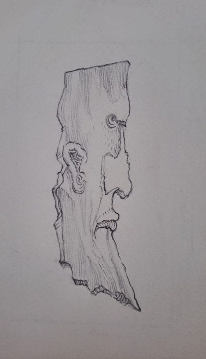 当代画派
当代画派
侧面人物

铅笔素描，绘于羊皮纸上
未署名
纸张尺寸：25 x 15.5 厘米
