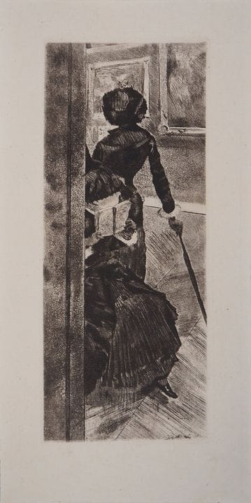 埃德加·德加
埃德加·德加
卢浮宫的画作，玛丽·卡萨特

干刻版画，软蜡和水彩蚀刻
可能是约1880