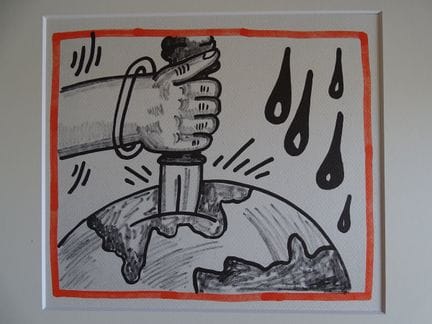 Keith Haring
Der Planet Erde, 1990

Lithografie,
U
