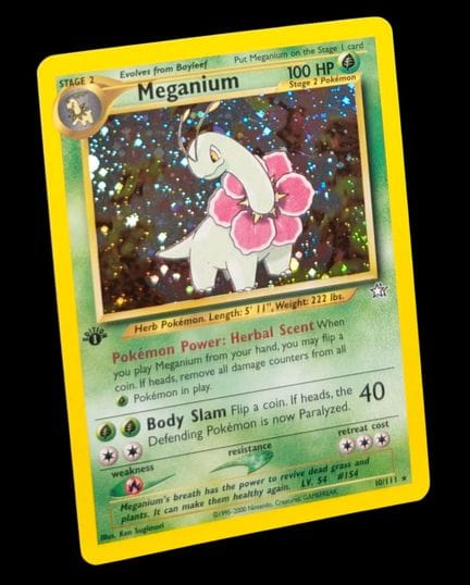 Carta Pokémon Meganium 10/111 - Olografica.
Serie 