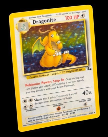 Carta Pokémon Dracolosse 4/62 - Olografica.
Serie 
