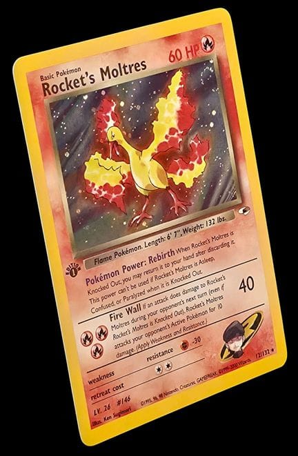 Carta Pokémon "Moltres della Rocket" (Sulfura dell