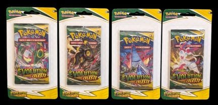 Set composto da 4 buste di espansione Pokémon in b