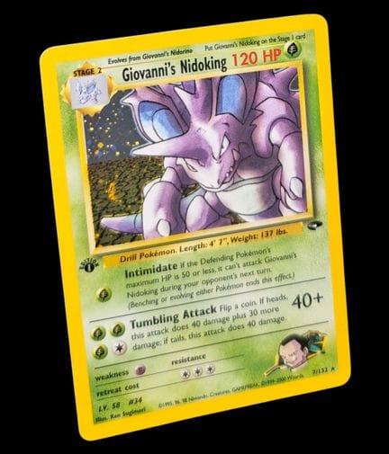 Carta Pokémon "Giovanni's Nidoking" (Nidoking di G