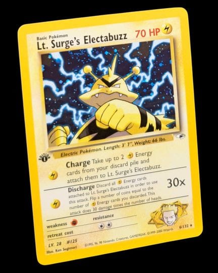 Carta Pokémon "Lt. Surge's Electabuzz" (Electabuzz