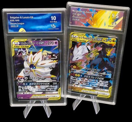 Set of 2 graded Pokémon cards - GX Squad - Collect
