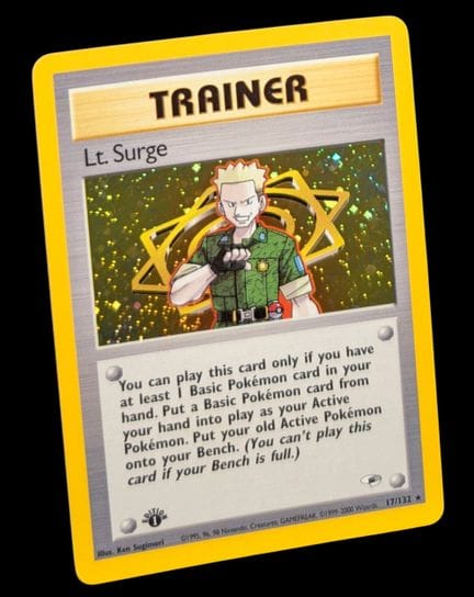 Carta Pokémon Lt. Surge (Major Bob) 17/132 - Ologr