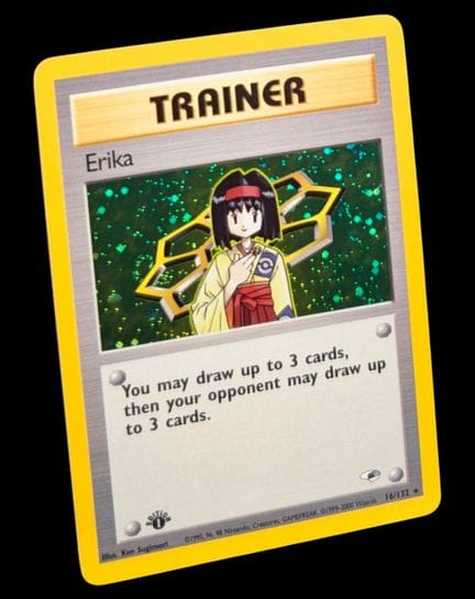 Carta Pokémon Erika 16/132 - Olografica.
Serie del