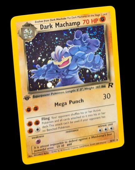 Carta Pokémon Mackogneur Oscuro 10/82 - Olografica