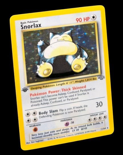 Carta Pokémon Snorlax 11/64 - Olografica.
Serie de