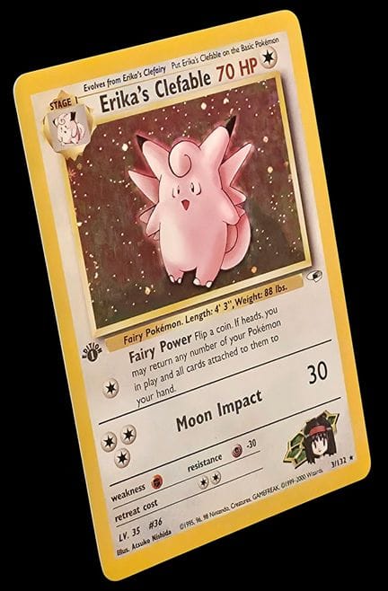 Carta Pokémon "Erika's Clefable" (Clefable di Erik