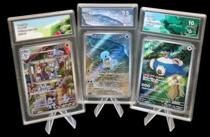 Set of 3 graded Pokémon cards - AR - Collect Aura.