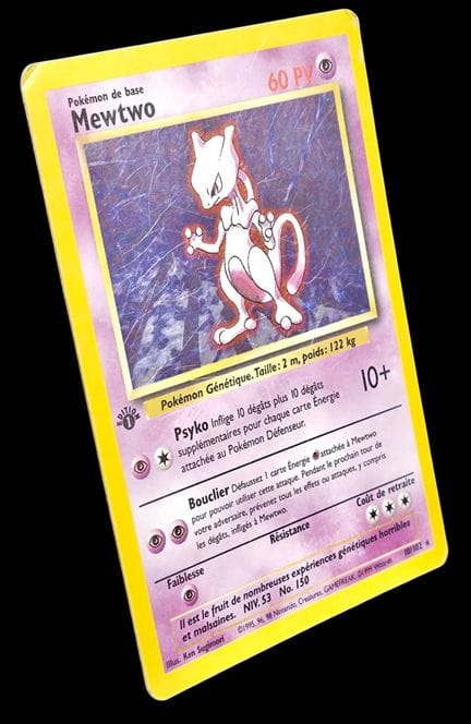 Carta Pokémon Mewtwo 10/102 – Olografica.
Serie de