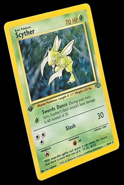 Carta Pokémon Scyther (Insécateur) 10/64 – Olograf