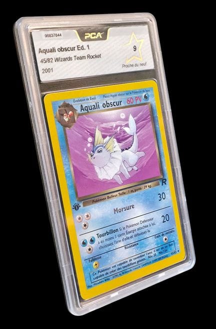 Carte Pokémon gradée Aquali obscur 45/82 – Peu Com