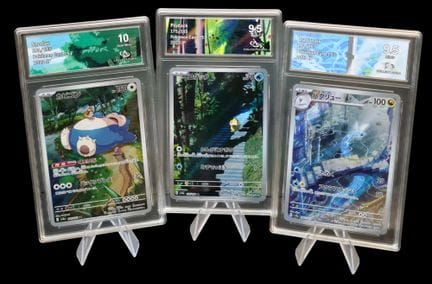 Set of 3 graded Pokémon cards - AR - Collect Aura.