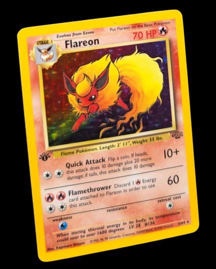 Carta Pokémon Pyroli 3/64 - Olografica.
Serie del 