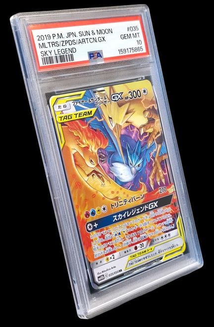 Graded Pokémon Card: Articuno, Zapdos, and Moltres
