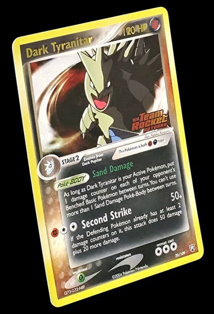 Carta Pokémon Dark Tyranitar (Tyranocif oscuro) 20
