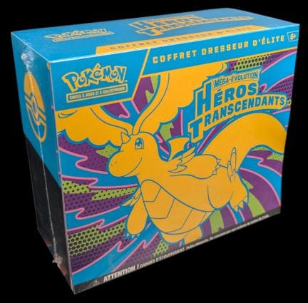 Coffret Pokémon scellé : Elite Trainer Box (ETB).

