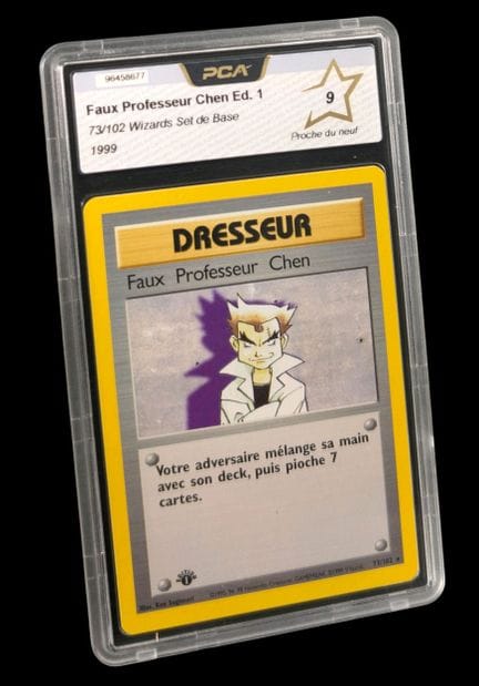 Graded Pokémon Card: Fake Professor Chen 73/102 - 