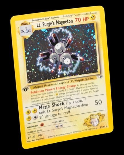 Carta Pokémon "Lt. Surge's Magneton" (Magneton del
