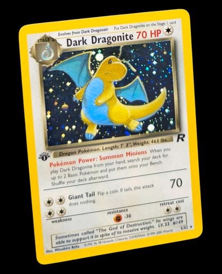 Carta Pokémon Dracolosse Oscuro 5/82 - Olografica.
