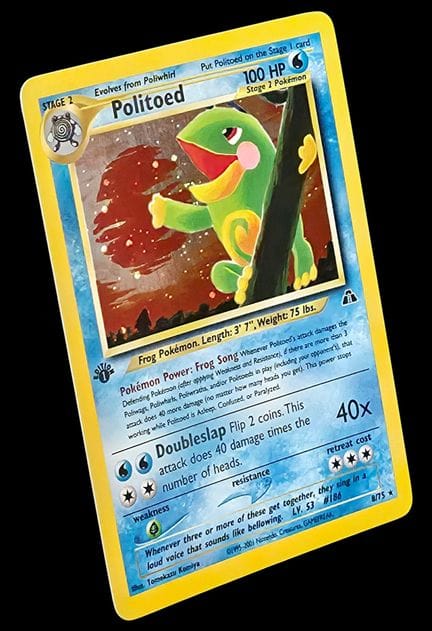 Pokémon Politoed (Tarpaud) Card 8/75 – Holographic