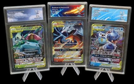 Set of 3 graded Pokémon cards - RR - Collect Aura 