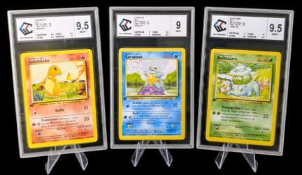 Set di 3 carte Pokémon classificate - Collezione S