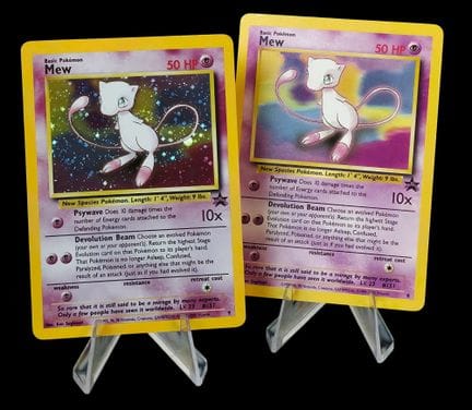 Set composto da 2 carte Pokémon Mew - Black Star P