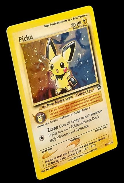Pokémon Pichu Card 12/111 – Holographic.
From the 