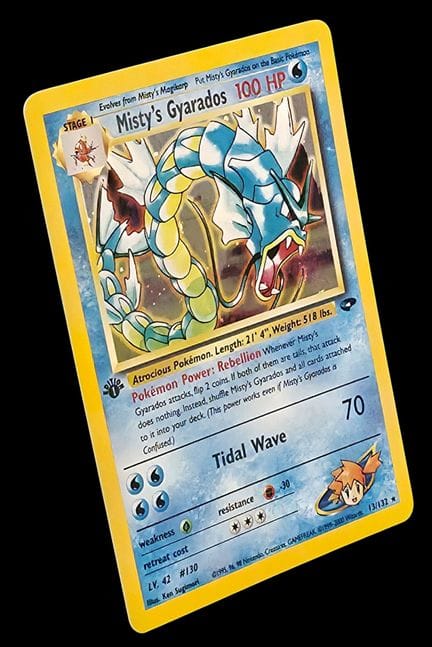 Carta Pokémon “Misty's Gyarados” (Gyarados di Mist