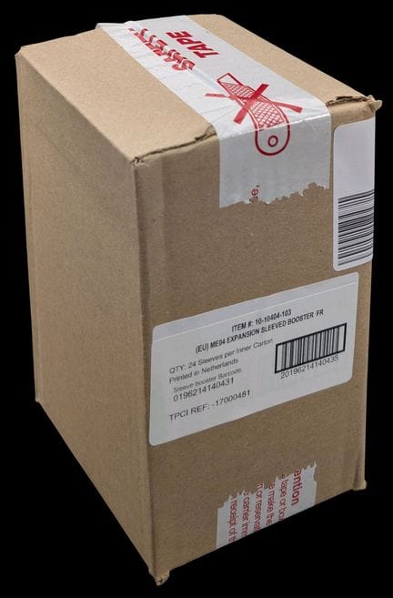 Sealed Pokémon box containing 24 blister-pack boos